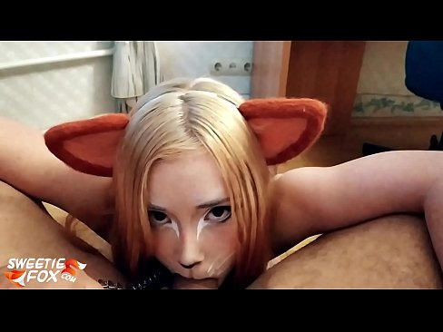 ❤️ Kitsune s'empassa la polla i es corre a la boca Porno a nosaltres ❤